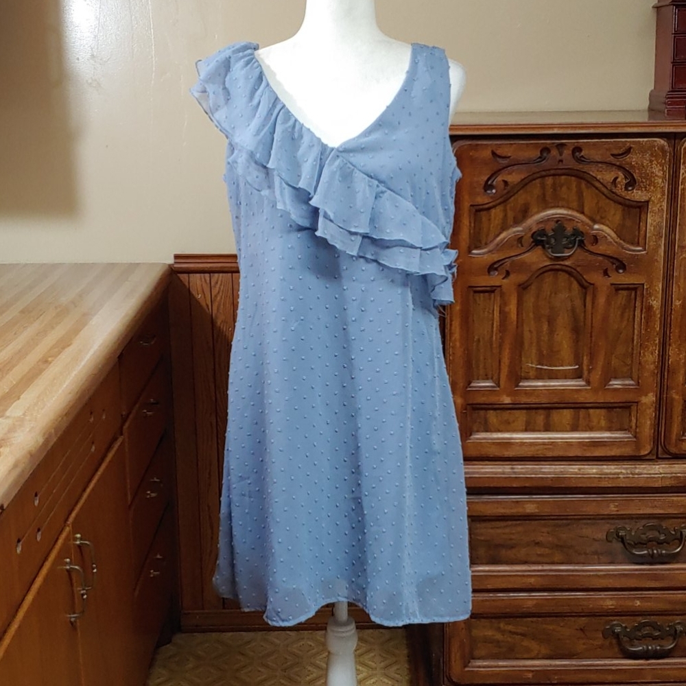 Maurices 🆕 A-Line Ruffle Top Short Dress L